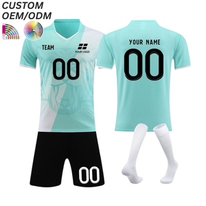 Ensemble de maillots de football respirant et à séchage rapide 100% polyester, uniforme d'entraînement, support OEM ODM pour la vente en gros de football professionnel - Product Image 5