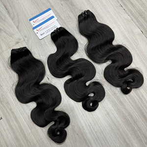 2026 Big Sale Steam <b>Body</b> <b>Wave</b> Human Hair Weaving Double Drawn Full Hair End Viet Nam Factory Price Drop Ship - Product Image 5