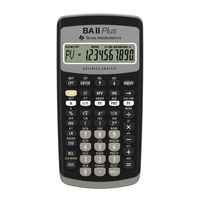 Calculatrice scientifique et financière Texas Instruments BA II Plus avec fonctions financières avancées et clavier convivial