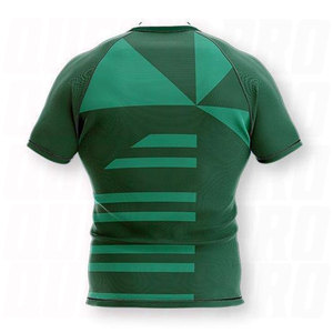 New Custom Design Printed Quick Dry Breathable Polyester Cotton Blend <b>Material</b> Men's Plus Size High Quality Rugby Jersey Custom - Product Image 2