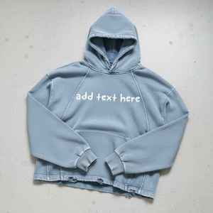 Sudadera Premium de 400GSM Teñida con Sulfuro, Corte Holgado con Geometría y Ribete Deshilachado, Estampado de Alta Densidad, Prenda Exterior Urbana de Gran Gramaje - Product Image 2