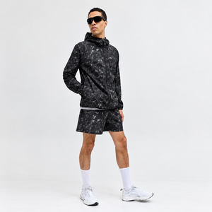 Wholesale <b>Men</b>’s Custom Windbreaker Set <b>Lightweight</b> Hooded <b>Jacket</b> And Matching Shorts 2 Piece Premium Tracksuit For <b>Men's</b> Wear - Product Image 5