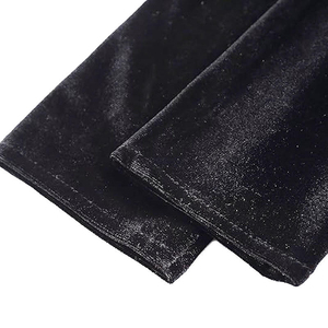 Gants longs unisexes en velours 100% pour mariée noire, opéra, gala, séchage rapide - Product Image 5