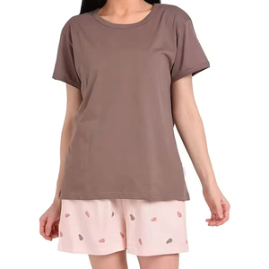 Conjuntos de Dos Piezas para Mujer, Moda Urbana, Color Personalizado, Estampado Sólido, Largo por Encima de la Rodilla, Buen Precio, Ropa Casual de Verano - Product Image 1