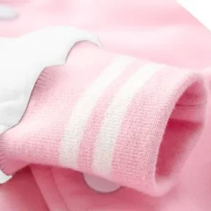 Veste universitaire unisexe noire et blanche, coupe classique, col rabattu en tricot, fermeture boutonnée, style preppy, vêtement d'automne - Product Image 5