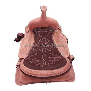 Selle de course de baril western vintage au design unique Selle de cheval adulte Selle de cheval western trail avec plusieurs couleurs - Product Image 6