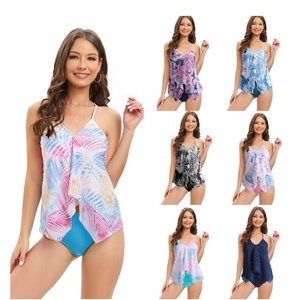 Bikini brillante dorado y plateado con cuello redondo para mujer, traje de baño de dos piezas de moda Sexy de secado rápido ecológico de algodón orgánico 100% - Product Image 2