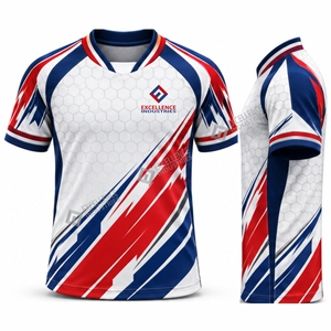 Camiseta de Fútbol Personalizada de Manga Corta, Uniforme Deportivo Transpirable para Entrenamiento, Partido y Competencia - Product Image 4