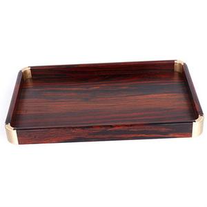 Plateau de service en bois massif de luxe, idéal pour le thé, le café et les aliments – Nouveauté très prisée - Product Image 5