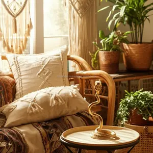 Porte-bougie décoratif de luxe, design moderne, en métal, pour table, centre de table pour mariage, hôtel - Product Image 4