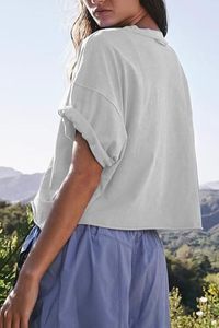 เสื้อยืดทรงบ็อกซี่ฟิตสำหรับผู้ชาย ผ้าสโตนวอช โพลีเอสเตอร์คอตตอน เนื้อหนา สไตล์ลำลอง โอเวอร์ไซส์ สตรีทแวร์ มีหลายขนาดให้เลือก - Product Image 6