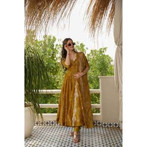 ชุดเสื้อผ้าอานาร์กาลีสีแบนดานี ยี่ห้ออายน่า รุ่น TD-141 ชุดแฟชั่นสำหรับผู้หญิง - Product Image 4