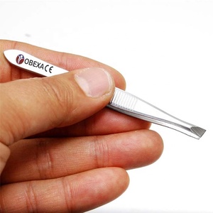 Pinzas de Punta inclinada de acero inoxidable Cuidado personal Cabello y cejas - Product Image 1