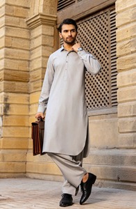 Elegante Shalwar Kameez Tradicional Indio de Algodón de Alta Calidad para Hombre |   Ropa para Fiestas y Eventos de Boda Sin Arrugas - Product Image 5
