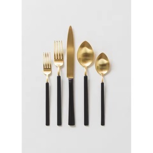 Red <b>Acrylic</b> Handle Flatware Set Stainless Steel Stylish Design Perfect For Events Weddings And Kitchen Dining - Product Image 2