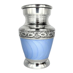 Urna Blanca de Estilo Americano Fabricada con Aluminio Premium, Capacidad de 200 Pulgadas Cúbicas, Encarna la Elegancia y la Tranquilidad para la Conmemoración - Product Image 1