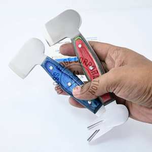 Professionnel de haute qualité tampon Clinch Cutter manche en bois maréchal-ferrant chaussure toilettage haute teneur en carbone Clench Cutter outil vétérinaire - Product Image 3