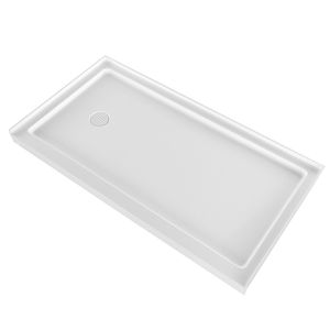 Piatto Doccia Rettangolare in Acrilico PVC Bianco 152x76 cm con Soglia Singola e Funzione Antiscivolo per Uso Interno - Product Image 1
