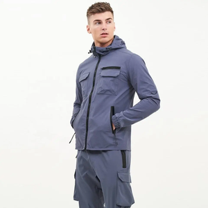 Conjunto Deportivo de Invierno para Hombre, Chaqueta Cortavientos Impermeable y Transpirable de Poliéster/Nailon Ligero, con Logotipo Personalizado, de Alta Calidad para Exteriores - Product Image 3
