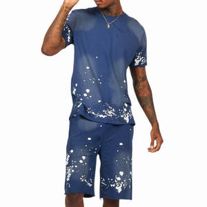 Ensemble t-shirt et short légers pour homme, tenue de sport décontractée en deux pièces, tenue de sport pour la salle de sport, entraînement, vêtements de sport d'été - Product Image 6