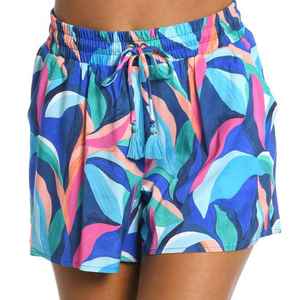 Floral Design Custom Printed Logo Breathable Island Style Summer Digital Printing Women Beach Shorts - Product Image 5