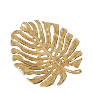 Plateaux décoratifs en forme de feuille, style antique, pour la décoration de mariage, accessoires pour la maison, plateaux de luxe à prix avantageux - Product Image 1
