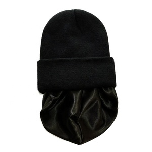 Nuevo Diseño de Gorros de Punto de Invierno con Forro de Seda, Gorro de Acrílico con Puño y Logotipo Personalizado, Gorro con Forro de Satén - Product Image 3