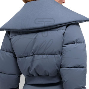 New Style Knitted Cropped Puffer Jackets Winter Women Short Plus Size Waterproof Windproof Breathable Coat - Product Image 6