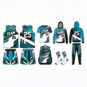 Uniforme de Baloncesto para Hombre al Por Mayor, Uniforme Combinado Unisex de Alta Calidad, Cómodo, Corto, Transpirable, 100% Poliéster - Product Image 3