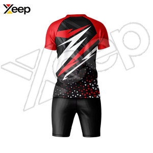 Uniforme de Fútbol de Poliéster Transpirable y Duradero de Alta Calidad, Talla Grande, Ropa de Equipo, Logotipo Personalizado, Impresión por Transferencia de Calor, Servicio OEM - Product Image 6
