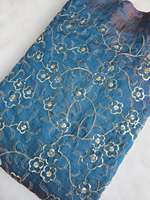 Tissu brodé SQ, tissu perlé, tissu en soie chiffon brodé, matière pour robe de soirée, textile fantaisie, vente en gros, exportation, fournisseur UE