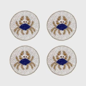 Posavasos de Lujo con Bordado Decorativo y Cuentas, Hecho a Mano con Cuentas Brillantes, Bordado Fino, Artesanía MD, Diseño Personalizado - Product Image 5