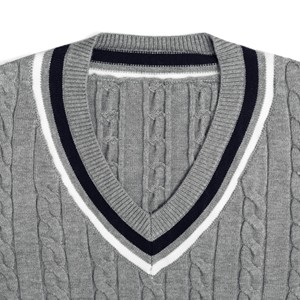 Pull en coton premium pour homme, tricot doux, manches longues, pour un style décontracté hivernal, confort quotidien et superposition - Product Image 5