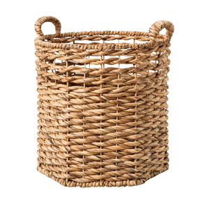 Wholesale Price Water Hyacinth <b>Basket</b>, Hand Woven <b>Storage</b> Hamper With Handle Premium Handcrafted Home Decor From Vietnam - Product Image 2
