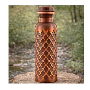 Premium <b>Copper</b> <b>Drinking</b> <b>Bottle</b> With Smooth Edges And Portable Design For Everyday Hydration At Home Office School Gym And - Product Image 6