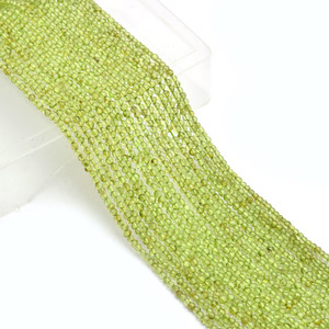 Peridoto AAA+ de 3 mm, Cuentas Redondas Lisas, Peridoto Verde Natural, Cuentas Sueltas de Piedras Semipreciosas para la Fabricación de Joyas - Product Image 1
