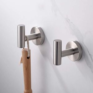 Porte-serviettes mural moderne pour salle de bain en acier inoxydable SUS 304 nickel brossé pour douche - Product Image 3