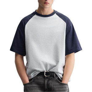 <b>Men's</b> Oversized Plain <b>Pink</b> Cotton <b>T</b>-<b>Shirt</b> Short Sleeve O-Neck Casual Jersey Fit - Product Image 5