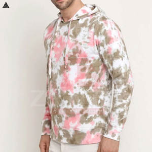 Sudadera con Capucha Tie Dye para Hombre, Estilo Nuevo, Informal, Básica, de Algodón Mezclado, Diseño Personalizado, Tendencia Actual - Product Image 6