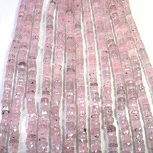 Natural Lepidocrocite Black Dot Quartz Heishi Disc Gemstone Beads 16Inch Lepidocrocite Flat Spacers Faceted Gemstone Beads 6.5mm - Product Image 3
