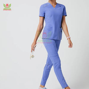 Uniforme Médico de Manga Corta, Material Spandex, Nuevo, Profesional, Cómodo, Fácil de Usar, Uniforme de Hospital de 2 Piezas - Product Image 6