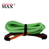 Kit de récupération cinétique JINLI Premium en Nylon66 avec manilles souples UHMWPE pour véhicules tout-terrain – Ensemble de récupération d'urgence