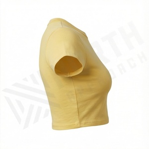 เสื้อครอปผู้หญิง ระดับมืออาชีพ พรีเมียม แฟชั่นอินเทรนด์ เสื้อสไตล์ใหม่ ชุดออกกำลังกาย ลำลอง ดีไซน์ทันสมัย เสื้อยืด - Product Image 3