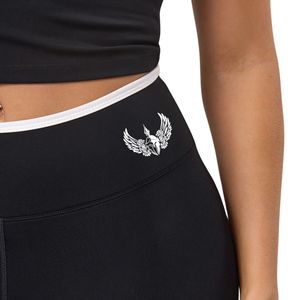 Legging sculptant noir contrastant taille haute pour femme – Pantalon de yoga extensible, tenue de sport, collant d'entraînement, vêtements de fitness - Product Image 6