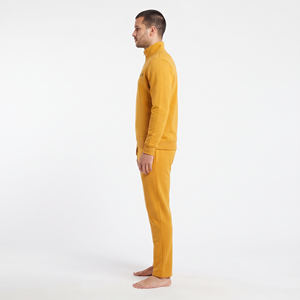 Ensemble de survêtement décontracté pour hommes, personnalisé et brodé, à manches longues et demi-zip, idéal pour la gym, l'entraînement et le jogging – Vente en gros - Product Image 3