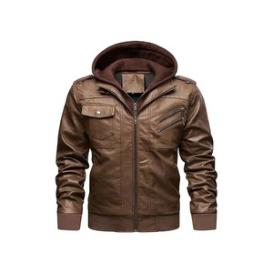New Design Genuine Leather Jacket <b>Men</b> Waterproof Breathable Eco-Friendly Professional High Quality Fashionable Stand Winter - Product Image 2