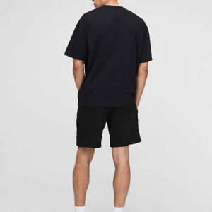 Conjunto de Camisetas de Cuello Redondo para Hombre, Color Sólido, Casual, Verano, Transpirable, Estilo Urbano, Tejido de Algodón de Rizo, Manga Corta, Venta al Por Mayor - Product Image 3