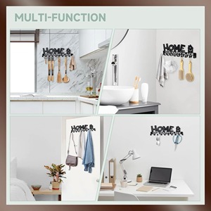 Black Cat Face <b>Key</b> Holder <b>Wall</b> <b>Hook</b> Organizer Perfect <b>For</b> Entryway Decor Stylish <b>Key</b> Storage And Home Organization From India - Product Image 2