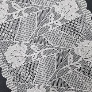 Cinta Elástica de Encaje Floral de 21 cm, Ligera, de Nailon y Spandex, Tejido Elástico de Punto, Color Personalizado para Vestidos de Novia y Lencería - Product Image 1