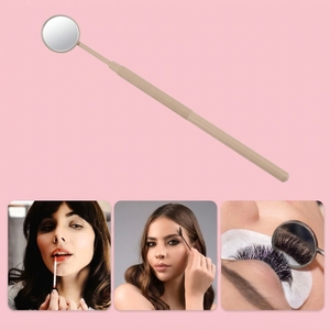 Stainless Steel Round Lash Inspection <b>Mirror</b> Professional Circle Eyelash Extension <b>Mirror</b> <b>Lightweight</b> Salon Lash Checking - Product Image 5